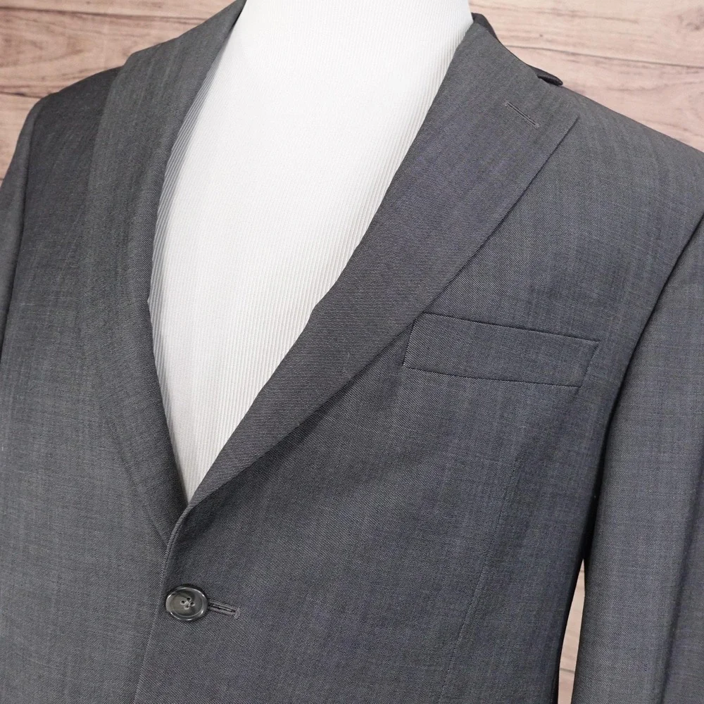 Jack Victor Suit Jacket Mens 40S Short Gray Wool Shawl Lapel 2 Button Canada